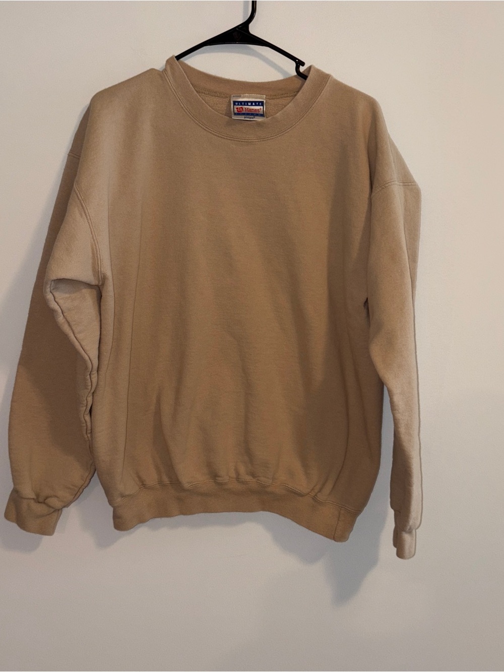 Men’s Hanes Beige Crewneck Sweatshirt - Neutral Tan Medium